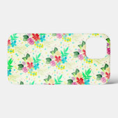 明るいカラフルフローラテクスチャCase-Mate iPhone Ca Case-Mate iPhoneケース (裏面 (横))