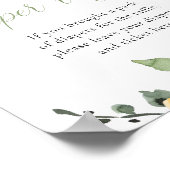 明るいカラフルフローラベビースワープオムツ ポスター (角)