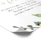 明るいカラフルフローラベビー用の赤ちゃんシャワー本 ポスター (角)