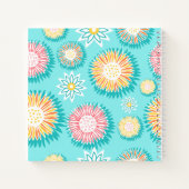 明るいカラフルフローラモダン感謝 ノートブック (裏面)