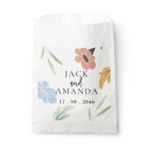 明るいカラフルフローラ結婚のパッケージ優先バッグ