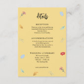 明るいカラフルフローラ詳細エンクロージャカード エンクロージャーカード (正面)