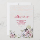 明るいカラフルフローラ 招待状 (裏面)