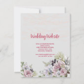 明るいカラフルフローラ 招待状 (裏面)