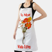 明るいカラフルポップとメッセージ エプロン (インサイチュ)