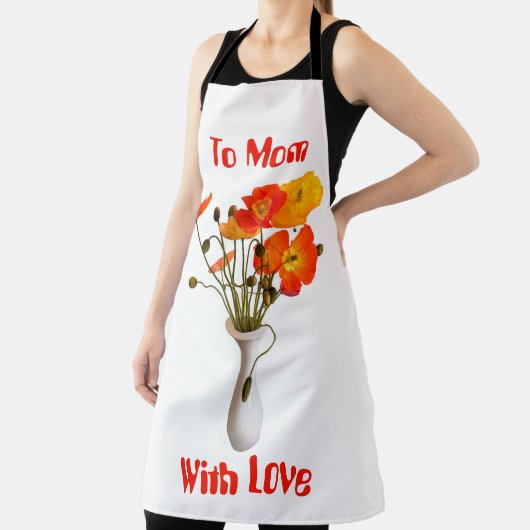 明るいカラフルポップとメッセージ エプロン (インサイチュ)