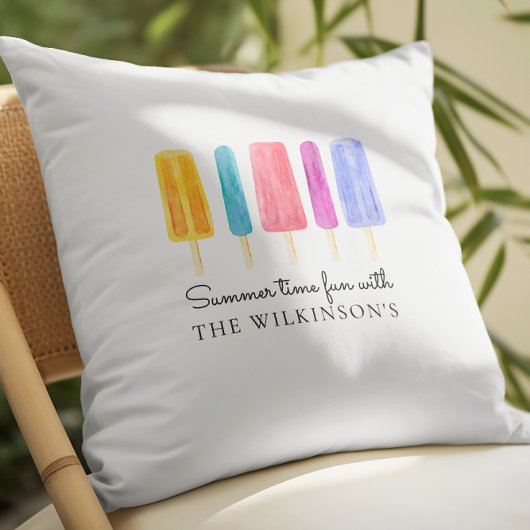 明るいカラフルモダンの夏パーソナライズされた クッション