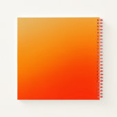 明るいカラフルモダンシンプルモノグラムの ノートブック (裏面)