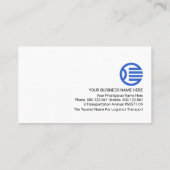 明るいカラフルロジスティック・サービスのアイコン 名刺 (裏面)