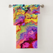 明るいカラフル大理石 バスタオルセット (インサイチュ)