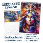 明るいカラフル天フェミニンの神性 カレンダー