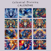 明るいカラフル天フェミニンの神性 カレンダー
