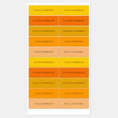 明るいカラフル学校の子供の名前の防水 ラベル (シート)