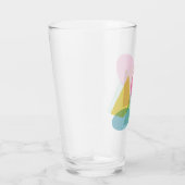 明るいカラフル幾何学的シェイプのコラージュ タンブラーグラス (右)