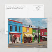 明るいカラフル建物はがき ポストカード (正面/裏面)