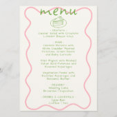 明るいカラフル手書き結婚おもしろいモダンの数 メニュー (正面)