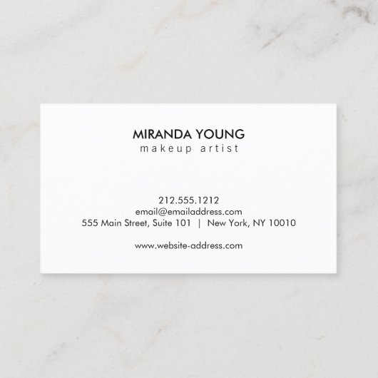 明るいカラフル抽象芸術ウォーターカラーアートホワイト 名刺 (裏面)