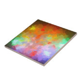 明るいカラフル抽象芸術モダンの塊 タイル (側面)