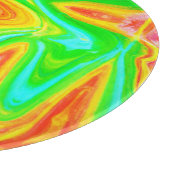 明るいカラフル抽象芸術 カッティングボード (角)