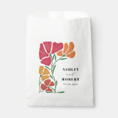 明るいカラフル新しいフローラ結婚 フェイバーバッグ (正面)