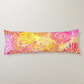 明るいカラフル春の花 ボディピロー (裏面)