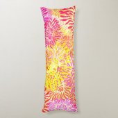 明るいカラフル春の花 ボディピロー (裏面 (縦))