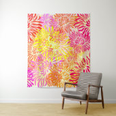 明るいカラフル春花 タペストリー (インサイチュ)