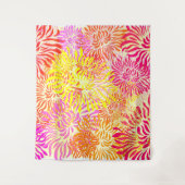 明るいカラフル春花 タペストリー (正面)