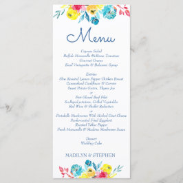 明るいカラフル水カラーフローラ メニュー