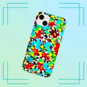 明るいカラフル水彩花の模様 Case-Mate iPhone 14 PLUSケース
