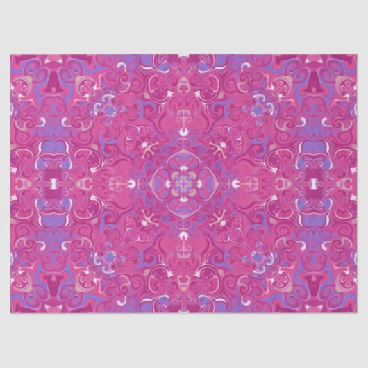 明るいカラフル渦巻きティッシュペーパー 薄葉紙 (正面)