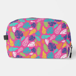 明るいカラフル熱帯の夏葉のパターン ドップキット