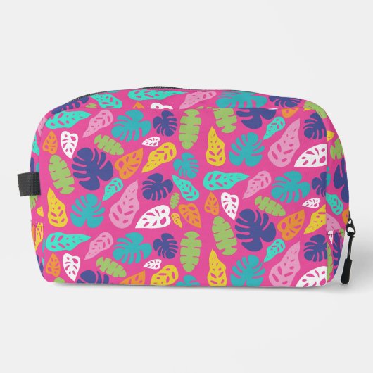 明るいカラフル熱帯の夏葉のパターン ドップキット (正面)