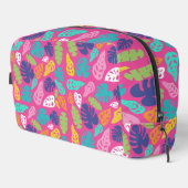 明るいカラフル熱帯の夏葉のパターン ドップキット (右コーナー)