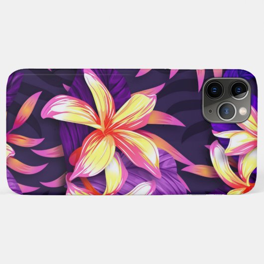 明るいカラフル熱帯花 Case-Mate iPhoneケース (裏面(横))
