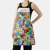 明るいカラフル熱帯蘭のフローラ名 エプロン (インサイチュ)