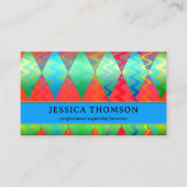 明るいカラフル目を引く名刺 名刺 (正面)