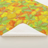 明るいカラフル紅葉 シェルパブランケット (3/4)