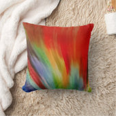 明るいカラフル絵を描抽象芸術水彩画クール術 クッション (ブランケット)