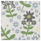 明るいカラフル花 ファブリック (クローズアップ)