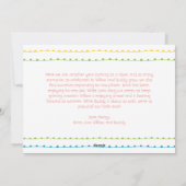 明るいカラフル陽気なクリスマス一枚写真 シーズンカード (裏面)