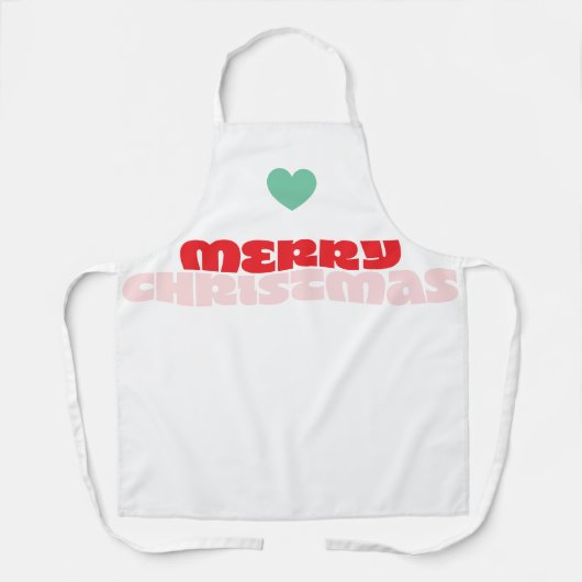 明るいカラフル願い |クリスマス休暇 エプロン (正面)