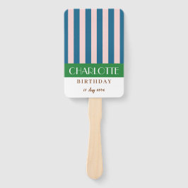 明るいカラフル鮮やかなカラーおもしろいミニマルストライプリスト ハンドファン