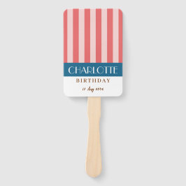 明るいカラフル鮮やかなカラーおもしろいミニマルストライプリスト ハンドファン