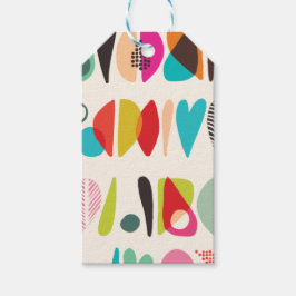 明るいカラフル鮮やか、 ギフトタグ