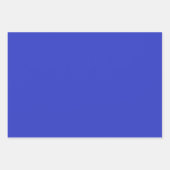 明るいカラフル黄色と青の誕生日ギフト ラッピングペーパーシート (正面3)