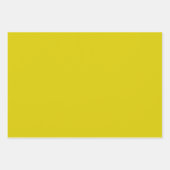 明るいカラフル黄色と青の誕生日ギフト ラッピングペーパーシート (正面2)