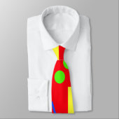 明るいカラフル80年代の形状パターン80Sと名前 ネクタイ (タイ)