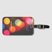 明るいカラフル《写真》ぼけ味ライト荷物タグ ラゲッジタグ (正面横)