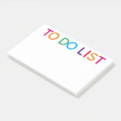 明るいカラフル To Do リスト 10 x 6 ポストイット (アングル)